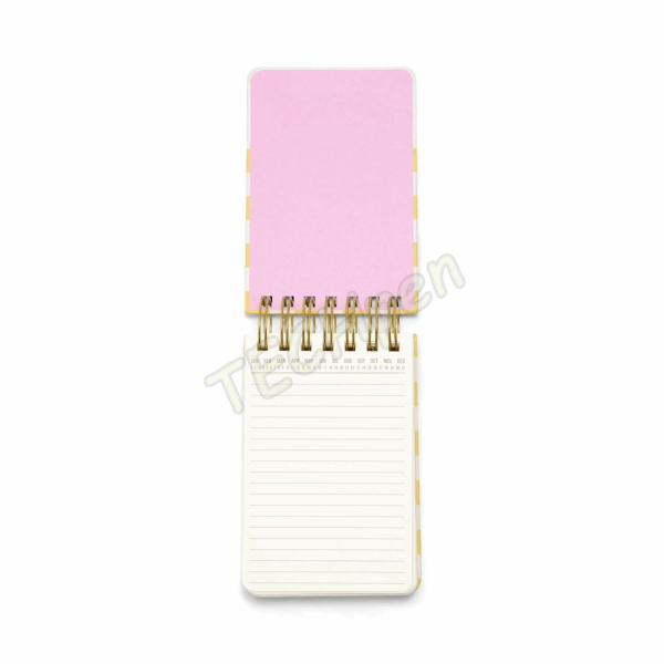 DESIGNWORKSINK ST46-1004 TWIN WIRE CHUNKY NOTEPAD - WAVY STRIPES