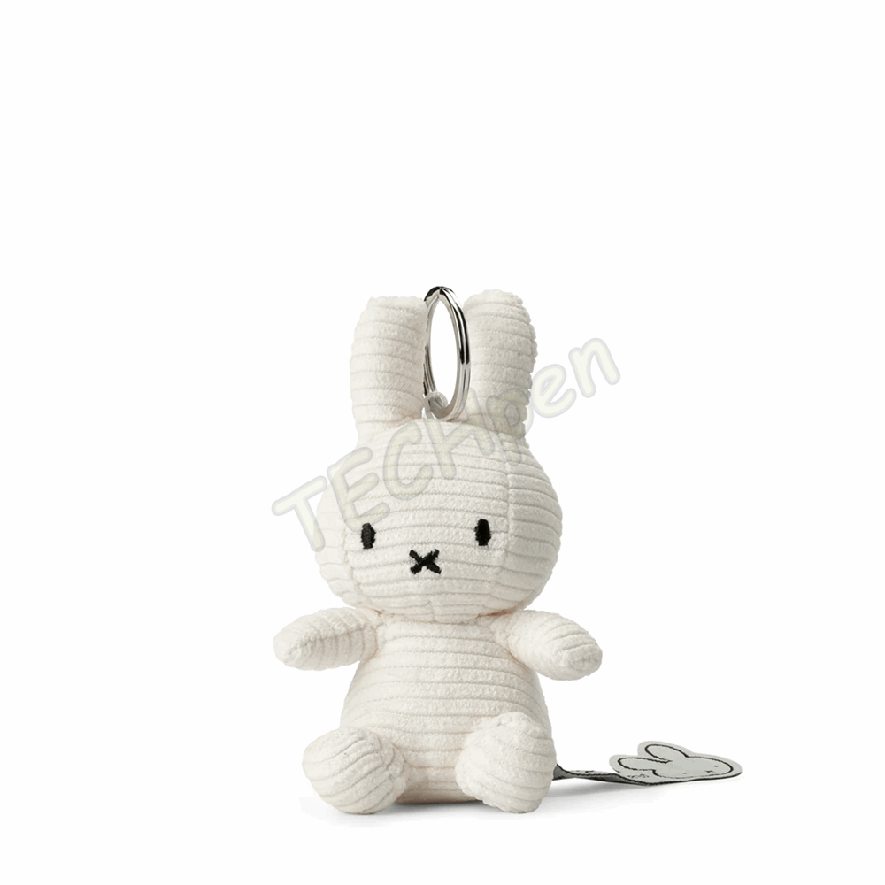 BONTON 24205080 Miffy Keychain ECO Corduroy Offwhite - 10 cm - 4
