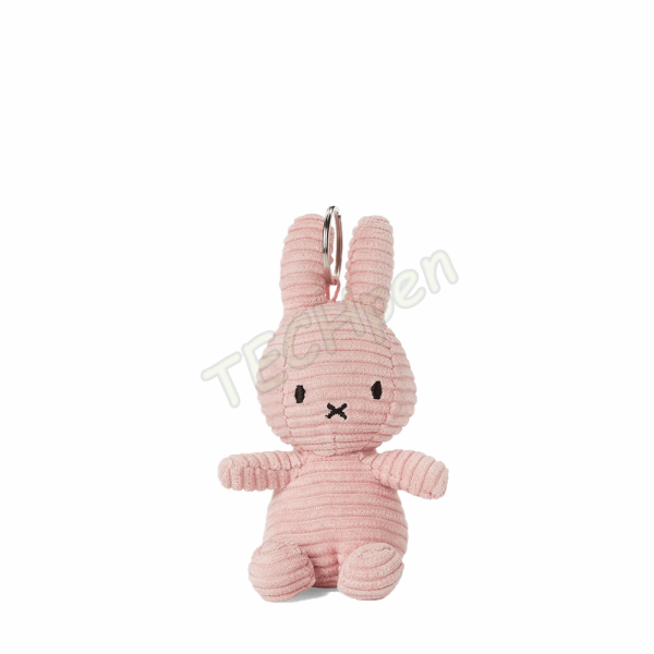 BONTON 24205082 Miffy Keychain ECO Corduroy Pink - 10 cm - 4