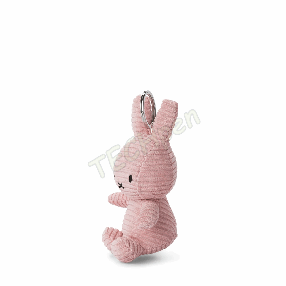 BONTON 24205082 Miffy Keychain ECO Corduroy Pink - 10 cm - 4