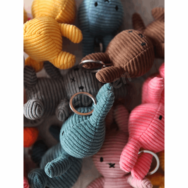 BONTON 24205084 Miffy Keychain ECO Corduroy Aviator Blue - 10 cm - 4
