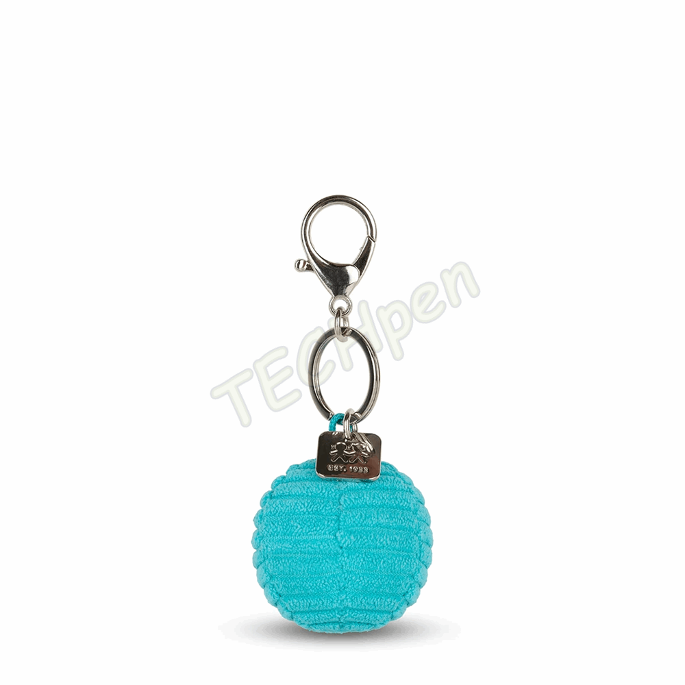 BONTON 35004309 SMILEY KEYCHAIN ECO CORDUROY - 4,5 CM - 2 TEAL