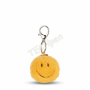 BONTON 35305200 SMILEY KEYCHAIN ECO FUZZY - 5,5 CM - 2 YELLOW