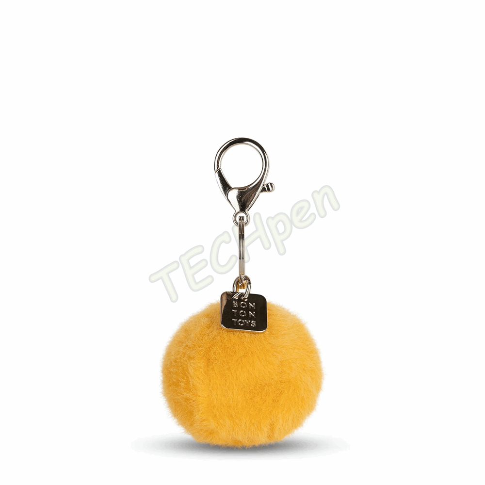 BONTON 35305200 SMILEY KEYCHAIN ECO FUZZY - 5,5 CM - 2 YELLOW