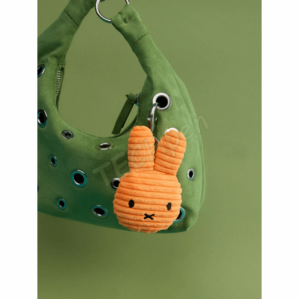 BONTON 24004500 MIFFY FLAT KEYCHAIN ECO CORDUROY - 10 CM - 4 ORANGE