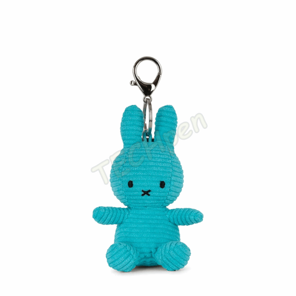 BONTON 24010309 MIFFY KEYCHAIN ECO CORDUROY - 10 CM - 4 TEAL