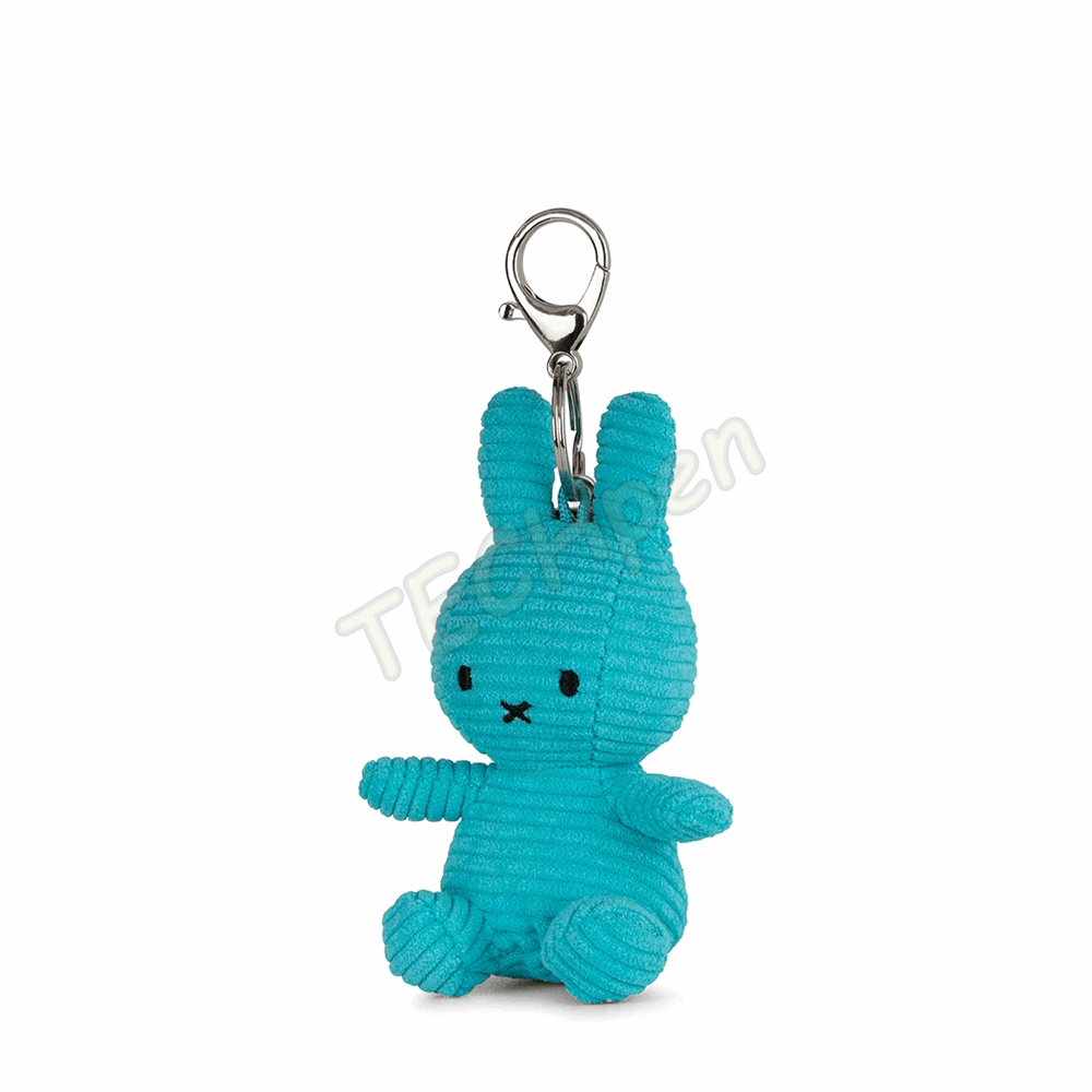 BONTON 24010309 MIFFY KEYCHAIN ECO CORDUROY - 10 CM - 4 TEAL