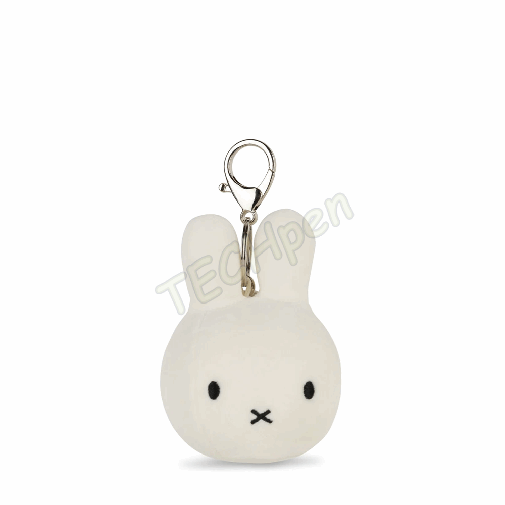 BONTON 24709002 MIFFY SQUISH BALL KEYCHAIN - 9 CM - 3,5 OFFWHITE