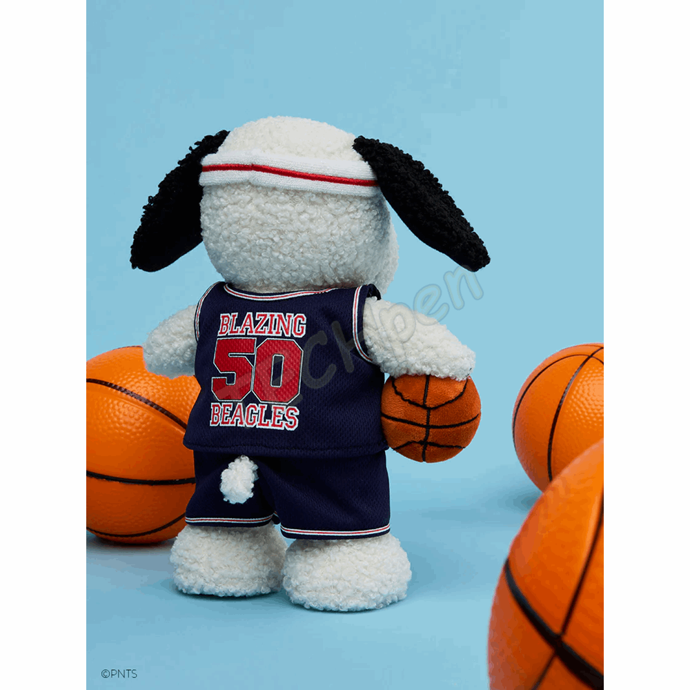 BONTON 33177042 BASKETBALL SNOOPY - 23 CM - 9 CREAM