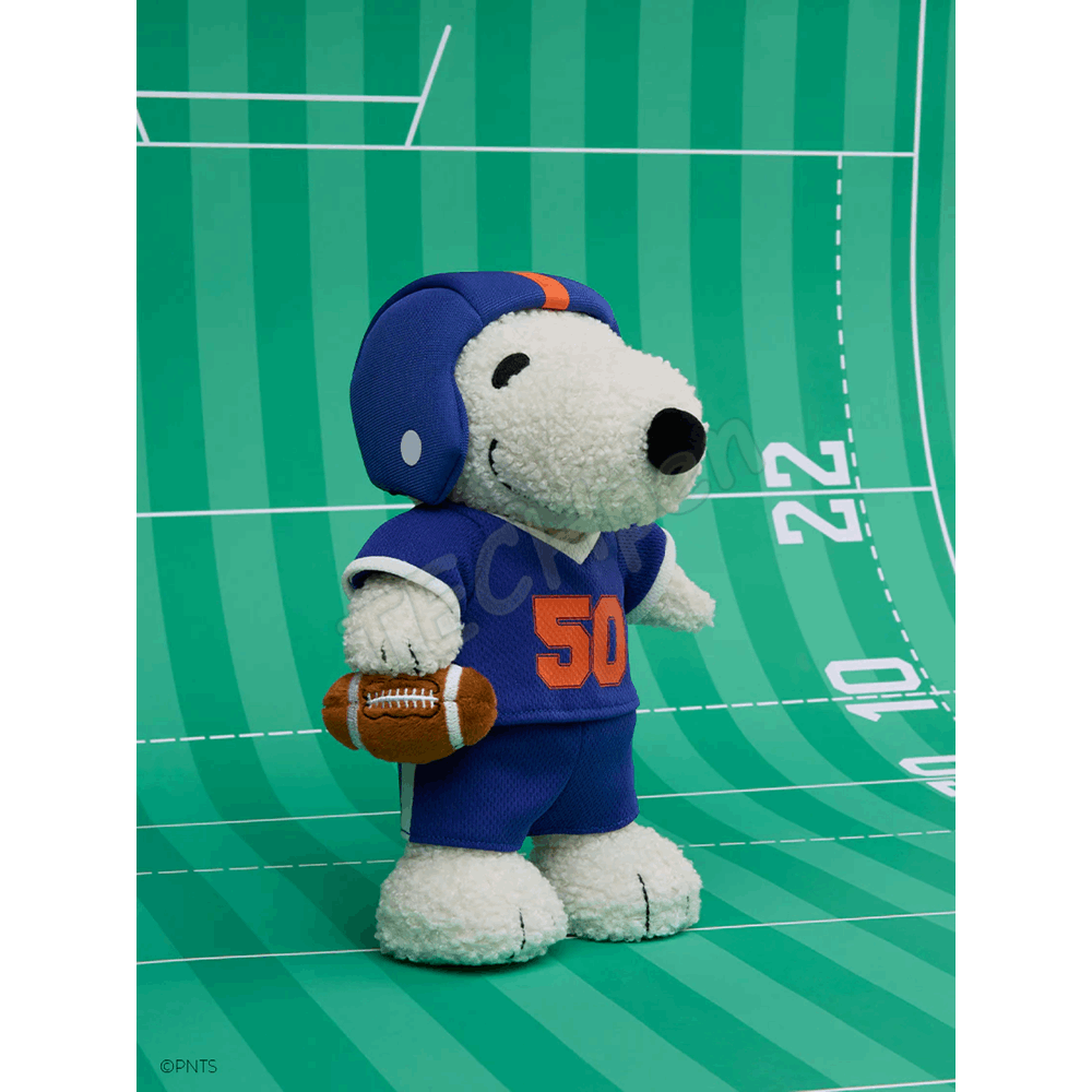 BONTON 33177043 AMERICAN FOOTBALL SNOOPY - 23 CM - 9 CREAM