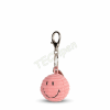 BONTON 35004113 SMILEY KEYCHAIN ECO CORDUROY - 4,5 CM - 2 BUBBLEGUM PINK