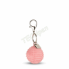BONTON 35004113 SMILEY KEYCHAIN ECO CORDUROY - 4,5 CM - 2 BUBBLEGUM PINK