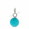 BONTON 35305309 SMILEY KEYCHAIN ECO FUZZY - 5,5 CM - 2 TEAL