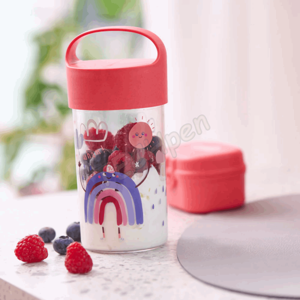 KOZIOL Snackpot / Water Bottle 500 ml BUDDY RED DREAMS 8345745
