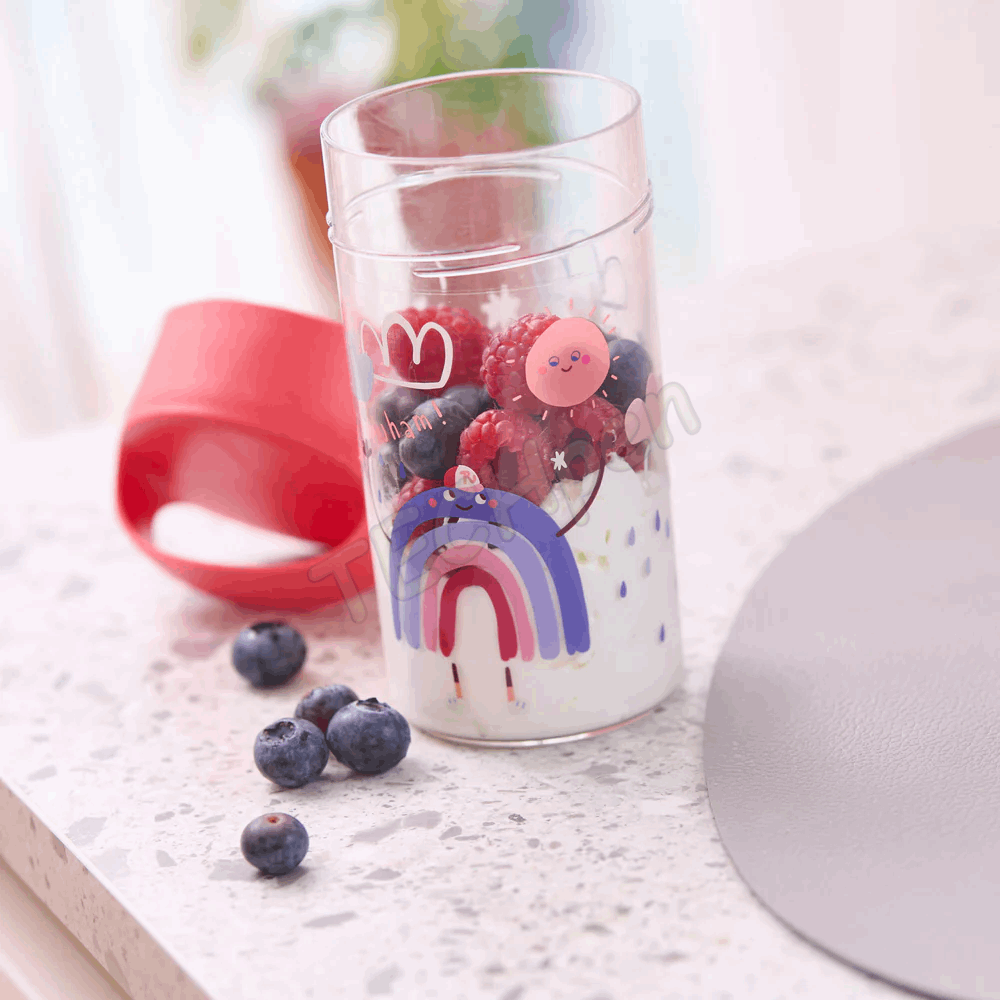 KOZIOL Snackpot / Water Bottle 500 ml BUDDY RED DREAMS 8345745