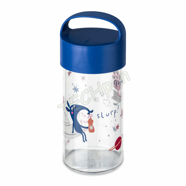 KOZIOL Snackpot / Water Bottle 500 ml BUDDY BLUE SPACE 8346746