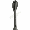KOZIOL CUTLERY SET 3-PIECES KLIKK POCKET  NATURE ASH GREY 4036701