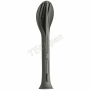 KOZIOL CUTLERY SET 3-PIECES KLIKK POCKET  NATURE ASH GREY 4036701