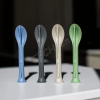 KOZIOL CUTLERY SET 3-PIECES KLIKK POCKET  NATURE ASH GREY 4036701
