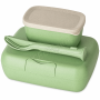 KOZIOL LUNCH BOX SET + CUTLERY SET CANDY READY NATURE 7272703