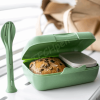 KOZIOL LUNCH BOX SET + CUTLERY SET CANDY READY NATURE 7272703