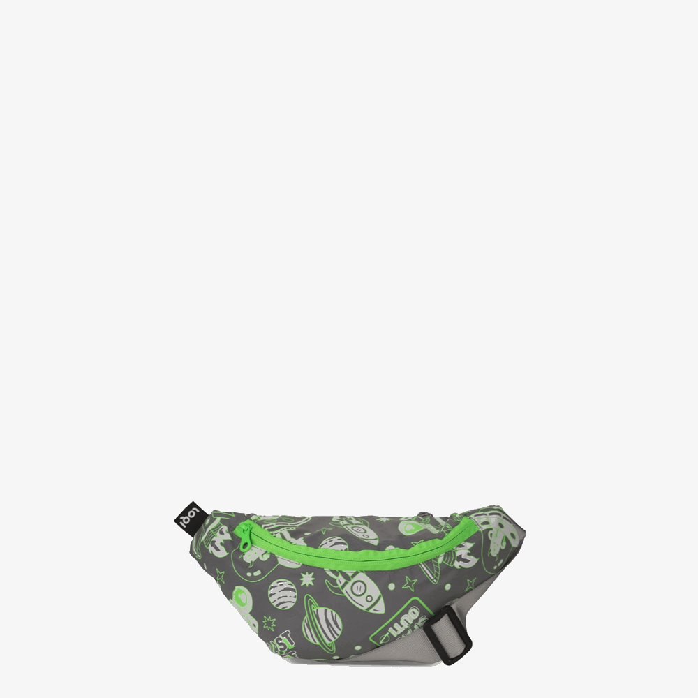 LOQI BB.RE.SO SPACE OUT REFLECTIVE MEDIUM BUMBAG