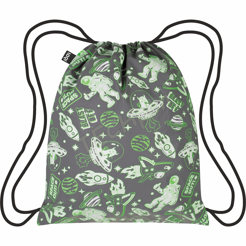 LOQI BP.RE.SO SPACE OUT REFLECTIVE MEDIUM BACKPACK