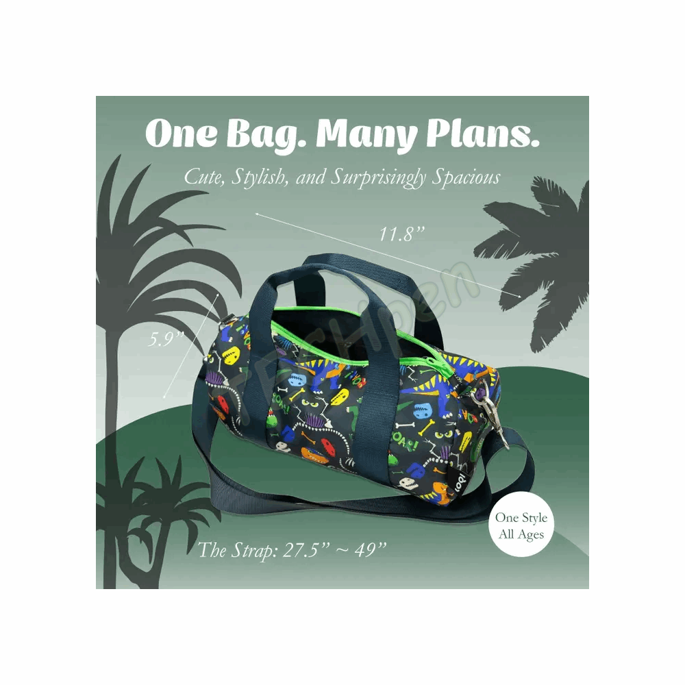 LOQI WE.DR DINOSAUR ROAR RECYCLED MEDIUM WEEKENDER