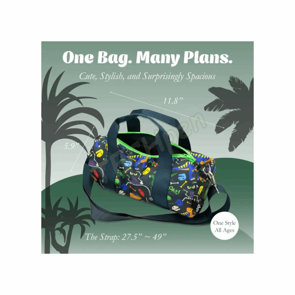 LOQI WE.DR DINOSAUR ROAR RECYCLED MEDIUM WEEKENDER