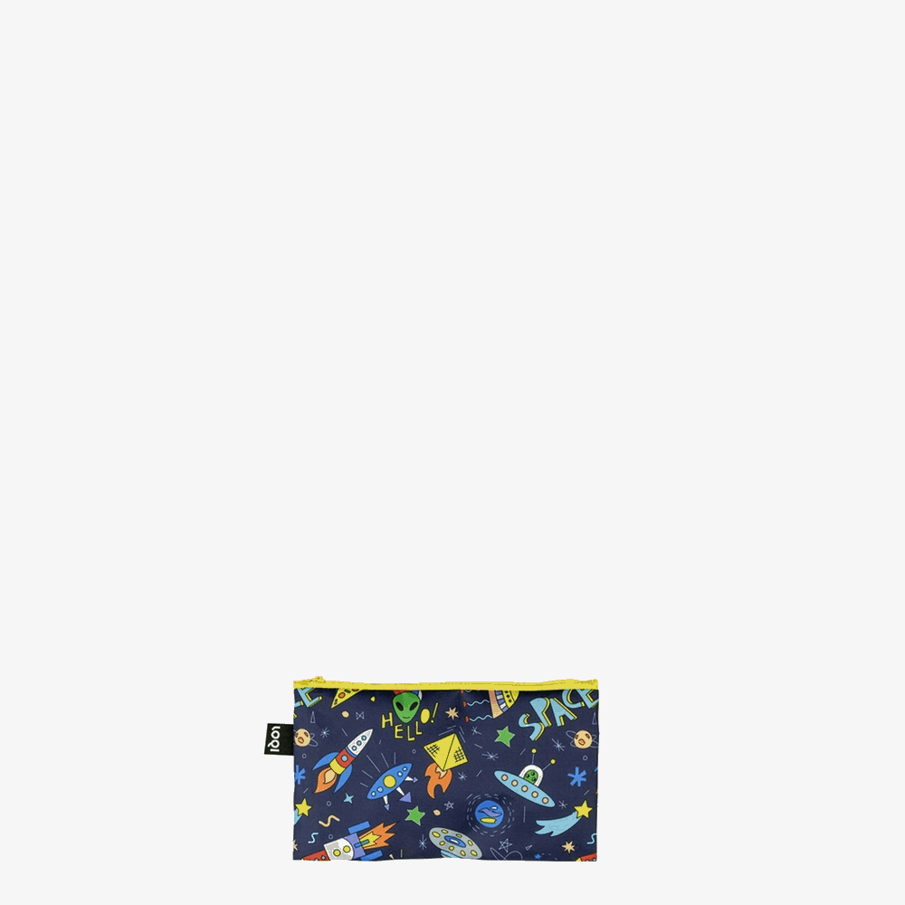 LOQI ZP.SU SPACE UFO RECYCLED MINI ZIP POCKET