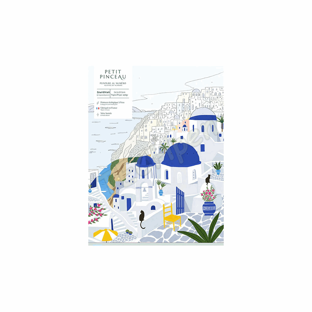 LA PETITE EPICERIE 350023 PETIT PINCEAU - SANTORINI PAR MAJA TOMLJANOVIC