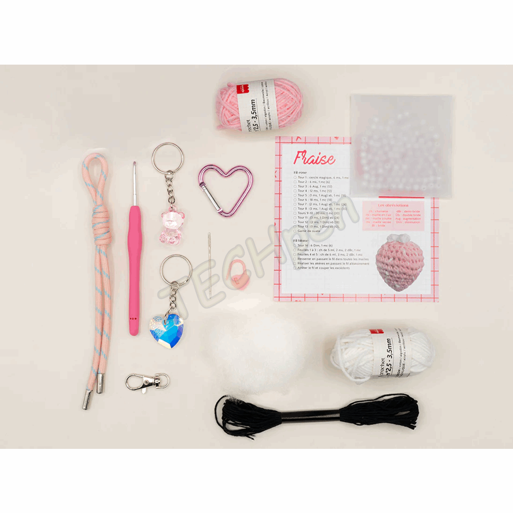 LA PETITE EPICERIE 121000 KIT CROCHET - GLAM PINK