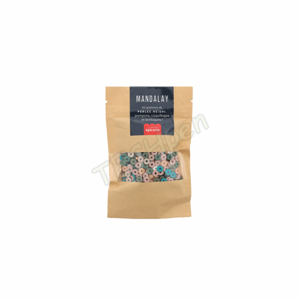 LA PETITE EPICERIE 144033 MELANGE DE PERLES HEISHI ET DE BRELOQUES - MANDALAY