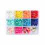 LA PETITE EPICERIE 178062 BOITE DE 11 COULEURS POP DE PERLES HEISHI 6 MM + ACCESSOIRES