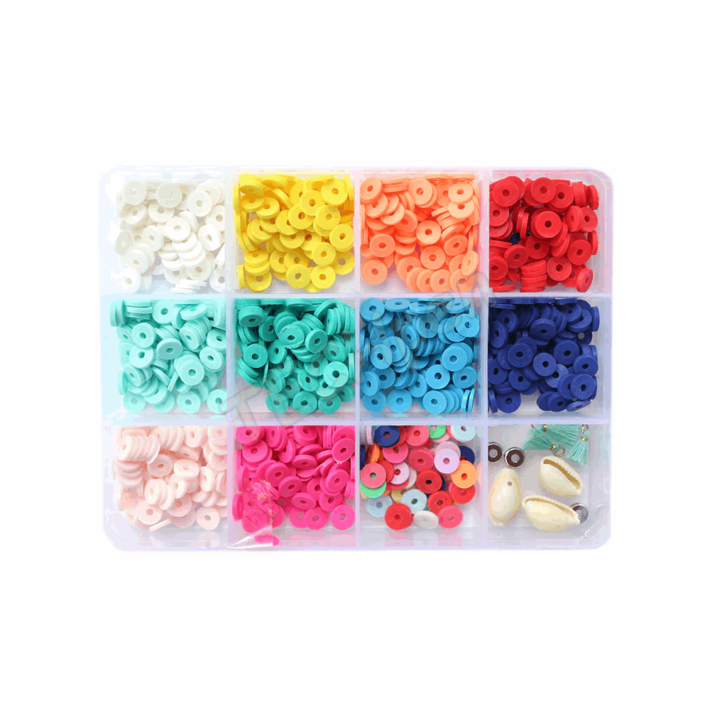 LA PETITE EPICERIE 178062 BOITE DE 11 COULEURS POP DE PERLES HEISHI 6 MM + ACCESSOIRES