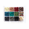 LA PETITE EPICERIE 178069 BOITE DE 11 COULEURS NATURELLES DE PERLES HEISHI 6 MM + ACCESSOI