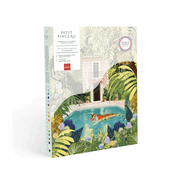 LA PETITE EPICERIE 350065 PETIT PINCEAU - TIGER RELAXING IN MY POOL