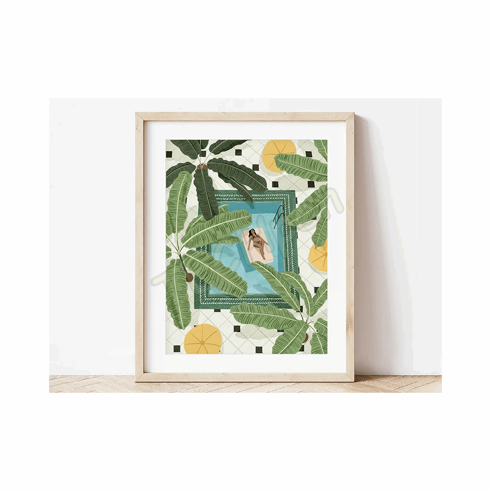 LA PETITE EPICERIE 359000 CADRE BOIS 30X40