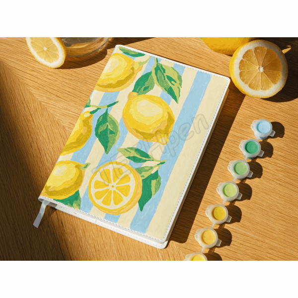 LA PETITE EPICERIE 350904 NOTEBOOK A PEINDRE - CITRONS