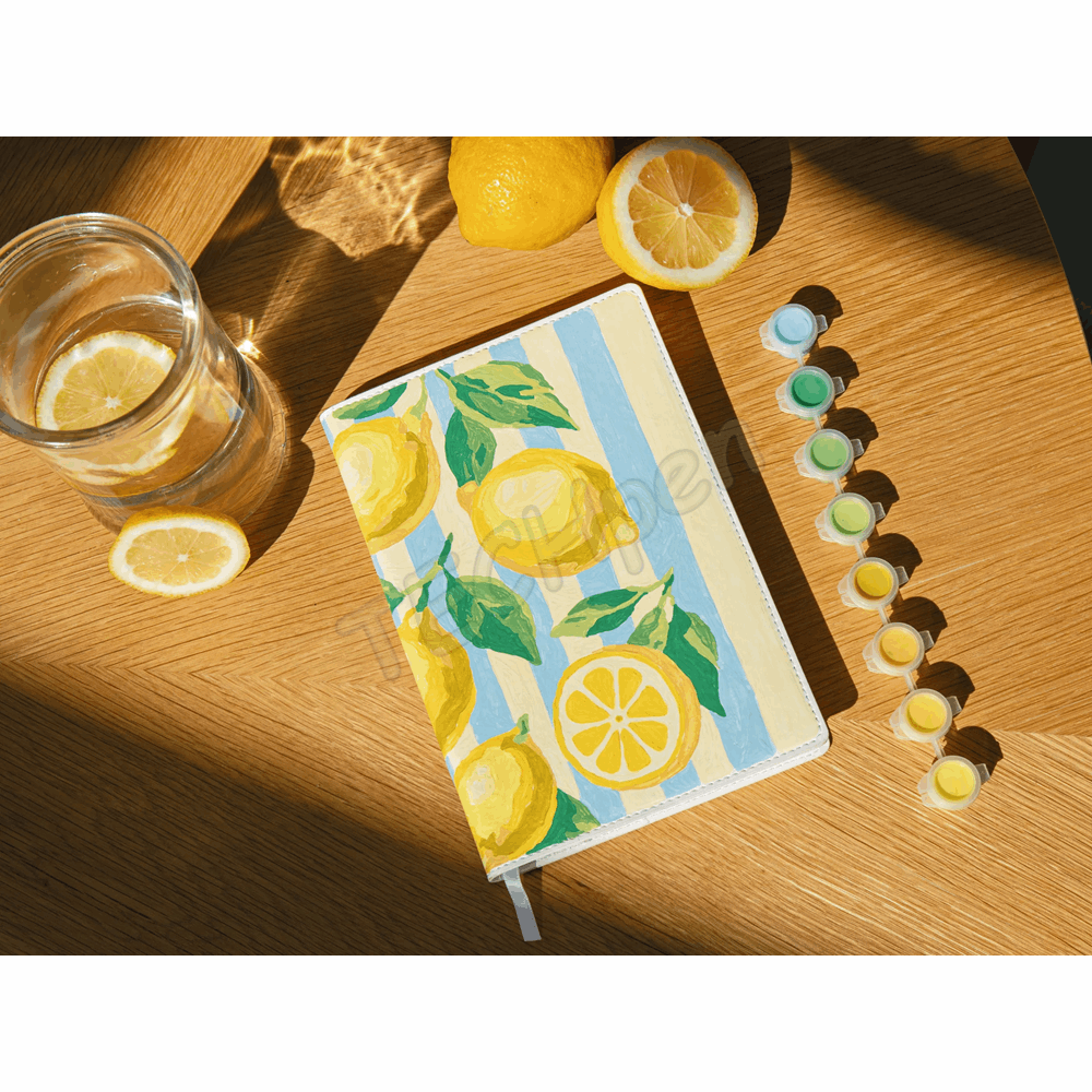 LA PETITE EPICERIE 350904 NOTEBOOK A PEINDRE - CITRONS