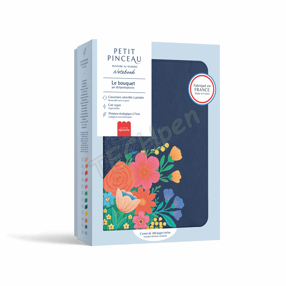 LA PETITE EPICERIE 350905 NOTEBOOK A PEINDRE - BOUQUET