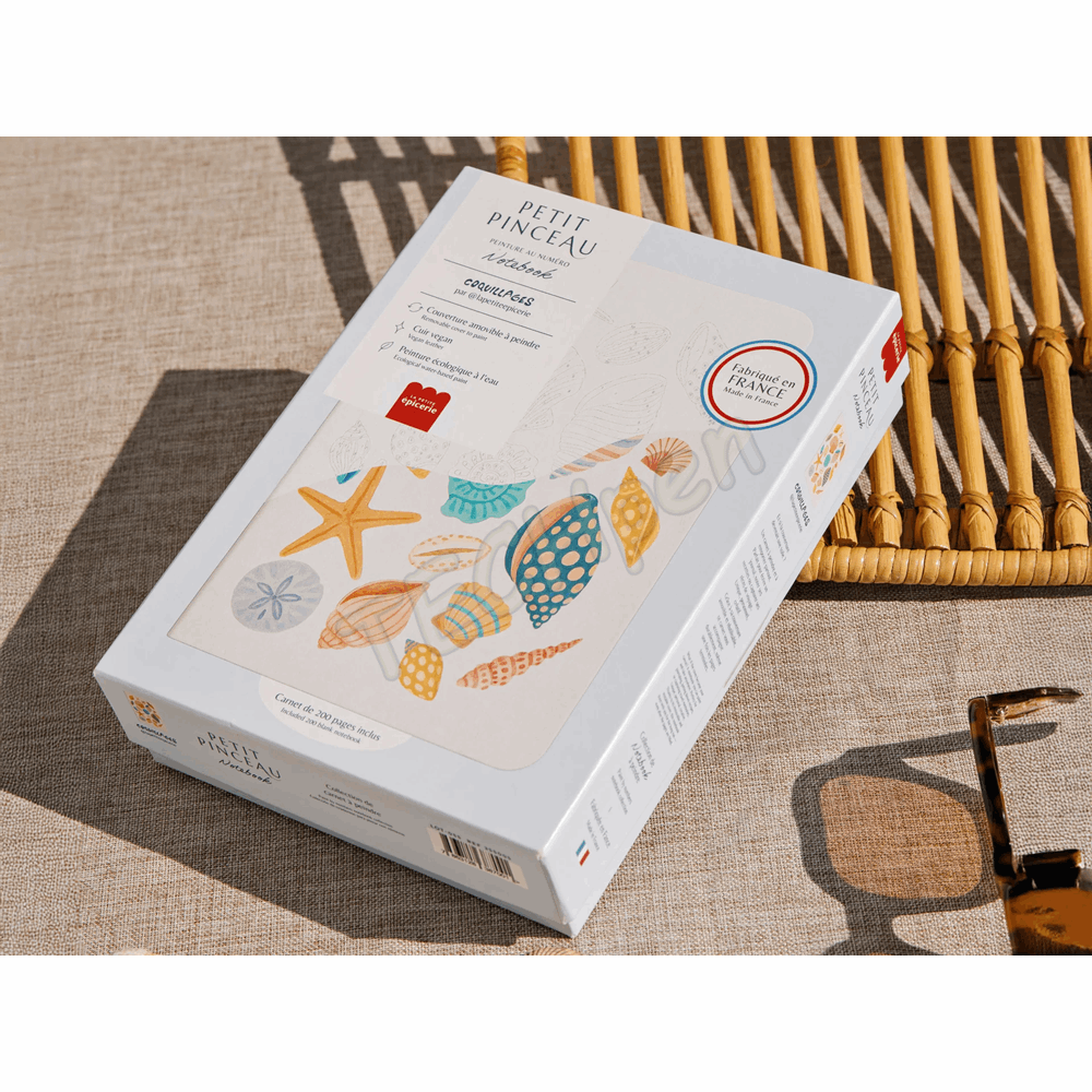 LA PETITE EPICERIE 350906 NOTEBOOK A PEINDRE - COQUILLAGE
