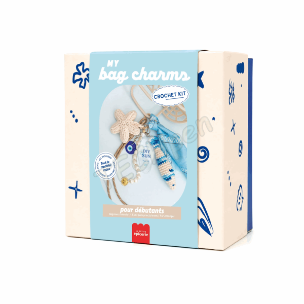 LA PETITE EPICERIE 121005 BAG CHARMS CROCHET KIT - VITAMINE SEA