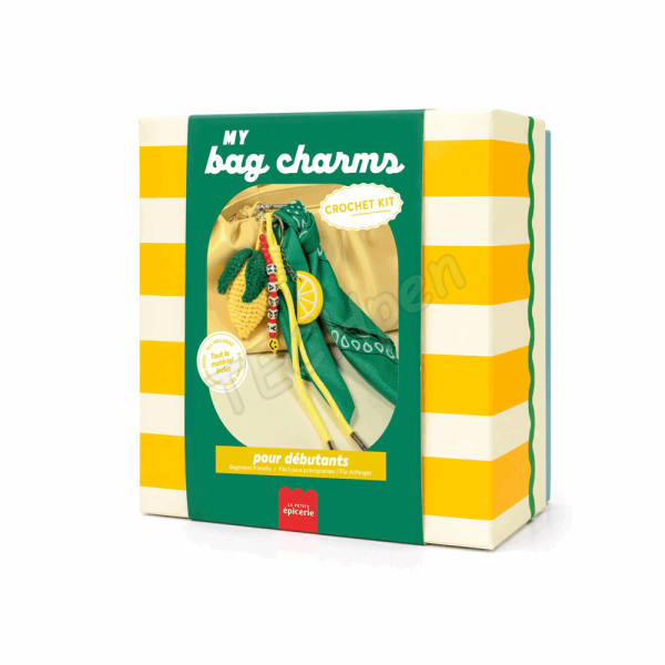 LA PETITE EPICERIE 121006 BAG CHARMS CROCHET KIT - LEMON