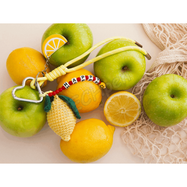 LA PETITE EPICERIE 121006 BAG CHARMS CROCHET KIT - LEMON
