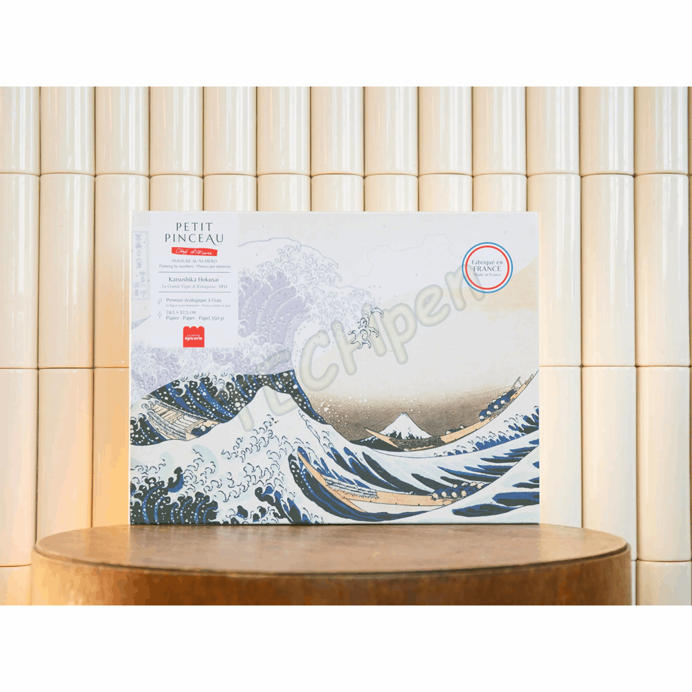 LA PETITE EPICERIE 350068 PETIT PINCEAU - LA GRANDE VAGUE DE KANAGAWA, KATSUSHIKA HOKUSAI