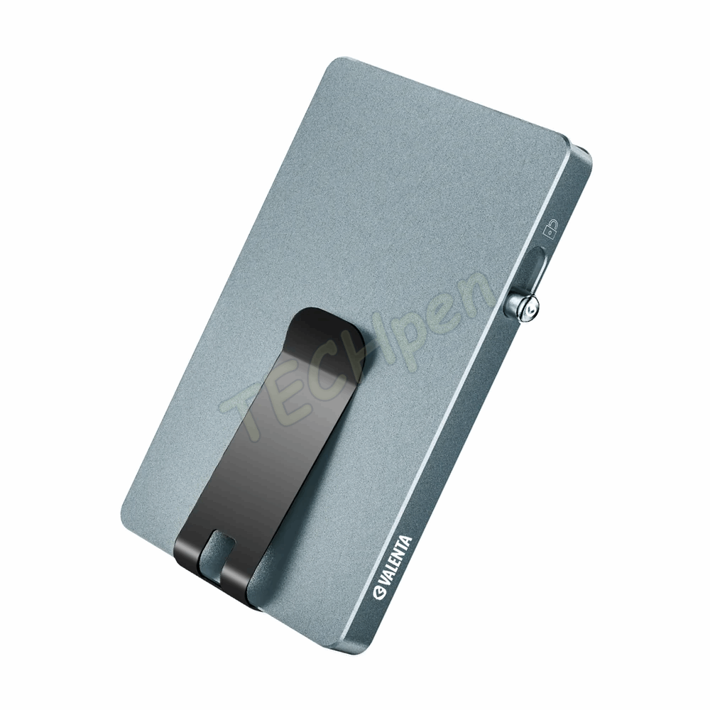VALENTA 587525 CARDPROTECTOR ALUMINIUM MAGSAFE WITH MONEY CLIP GREY