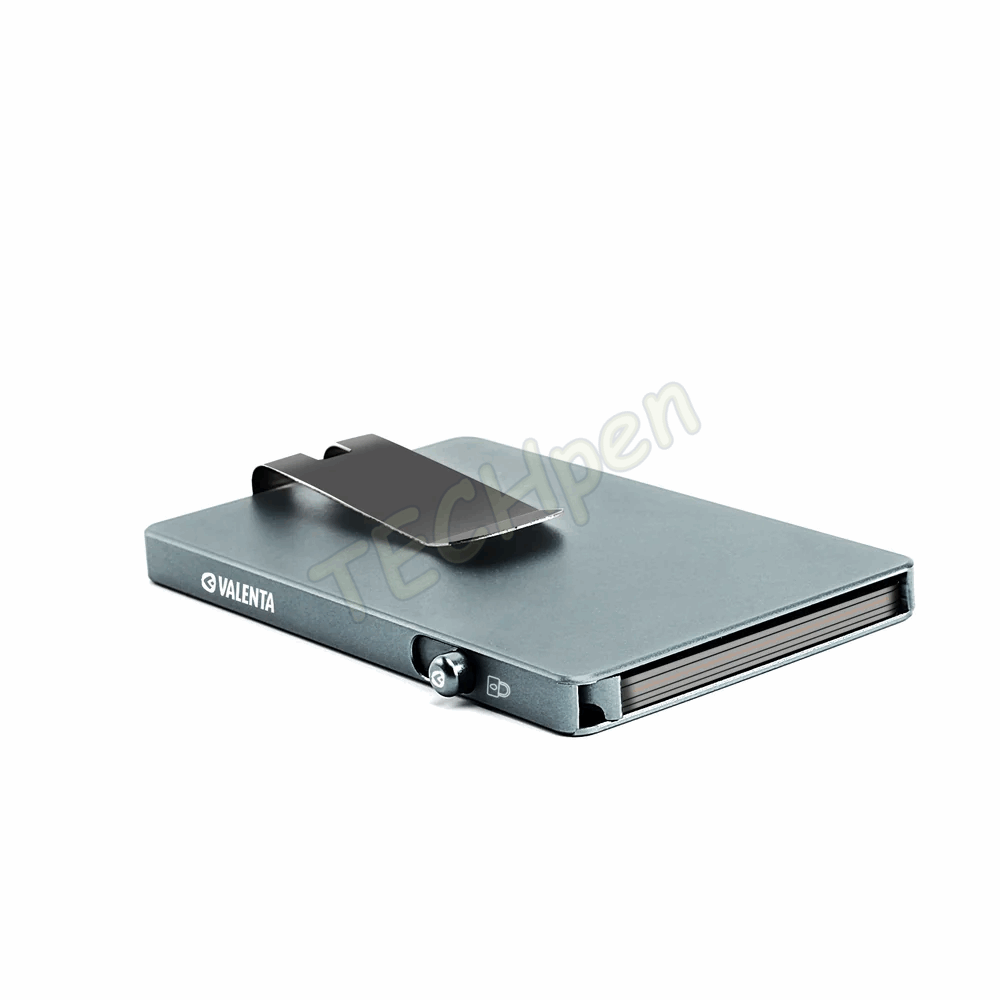 VALENTA 587525 CARDPROTECTOR ALUMINIUM MAGSAFE WITH MONEY CLIP GREY