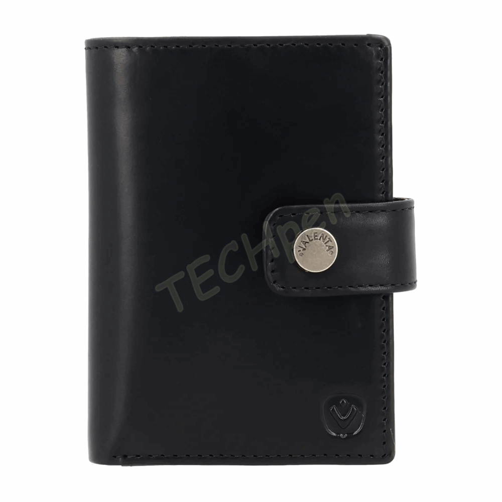 VALENTA 588386 CARD WALLET LEATHER MAGSAFE LUXE BLACK