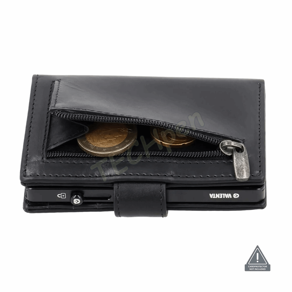 VALENTA 588386 CARD WALLET LEATHER MAGSAFE LUXE BLACK